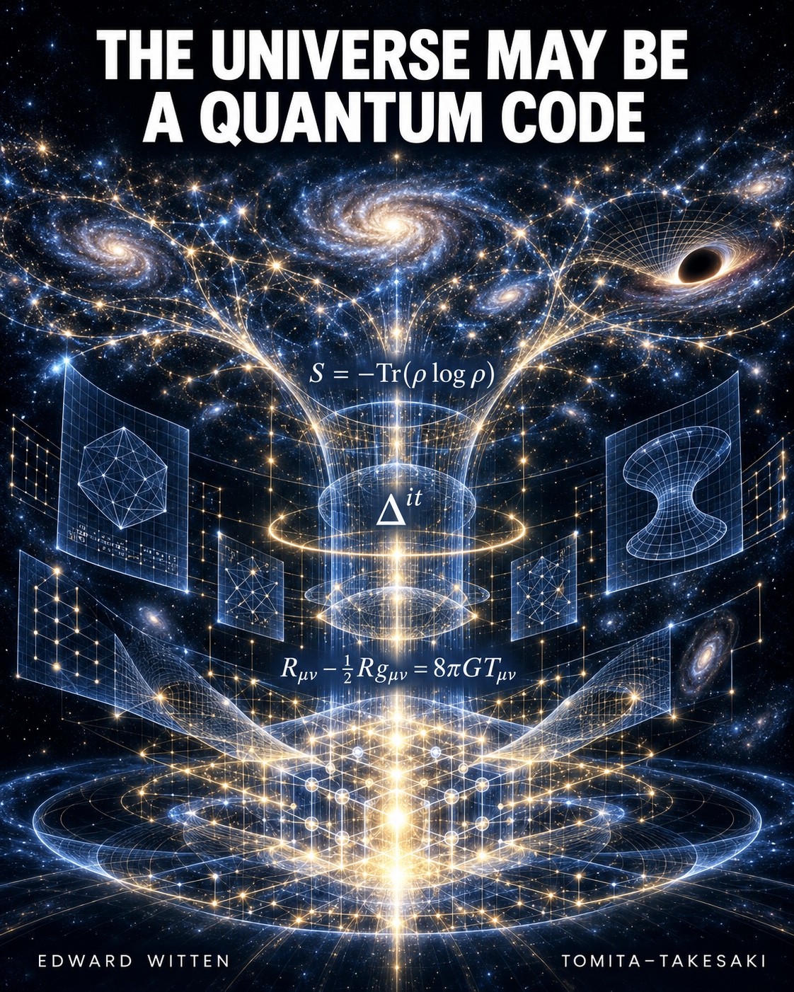 Universe represented as a luminous quantum information network